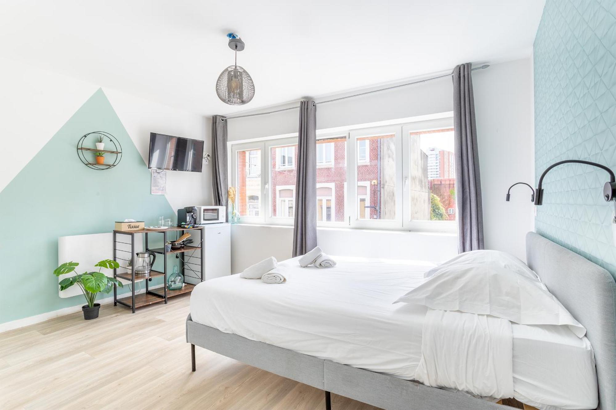 S&K Suite Grande Rue Roubaix - Chambre Spacieuse Et Sdb Privee - Netflix Et Cuisine Екстер'єр фото