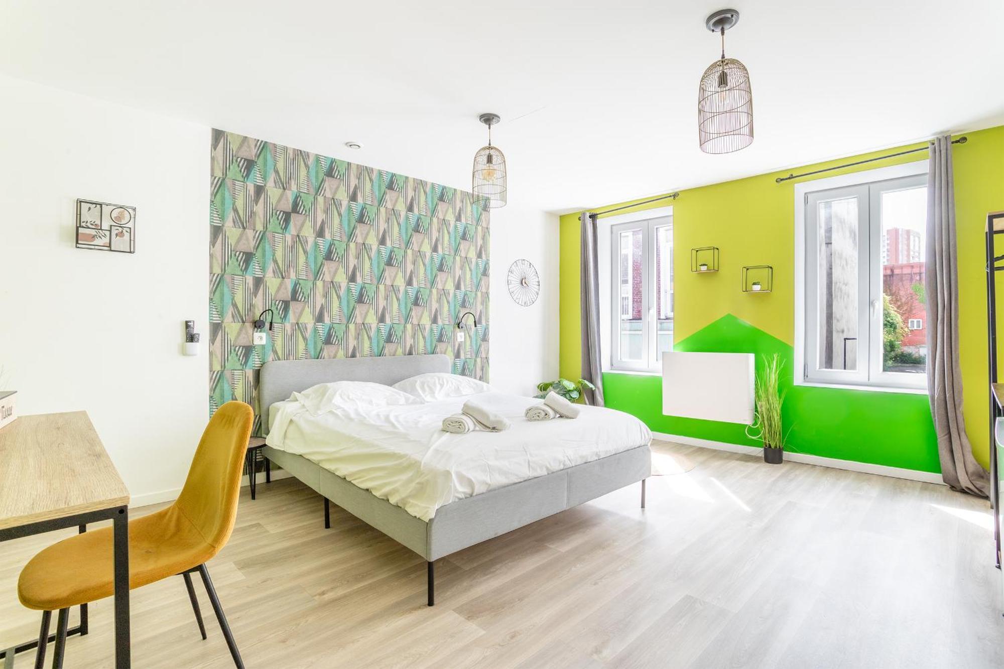S&K Suite Grande Rue Roubaix - Chambre Spacieuse Et Sdb Privee - Netflix Et Cuisine Екстер'єр фото