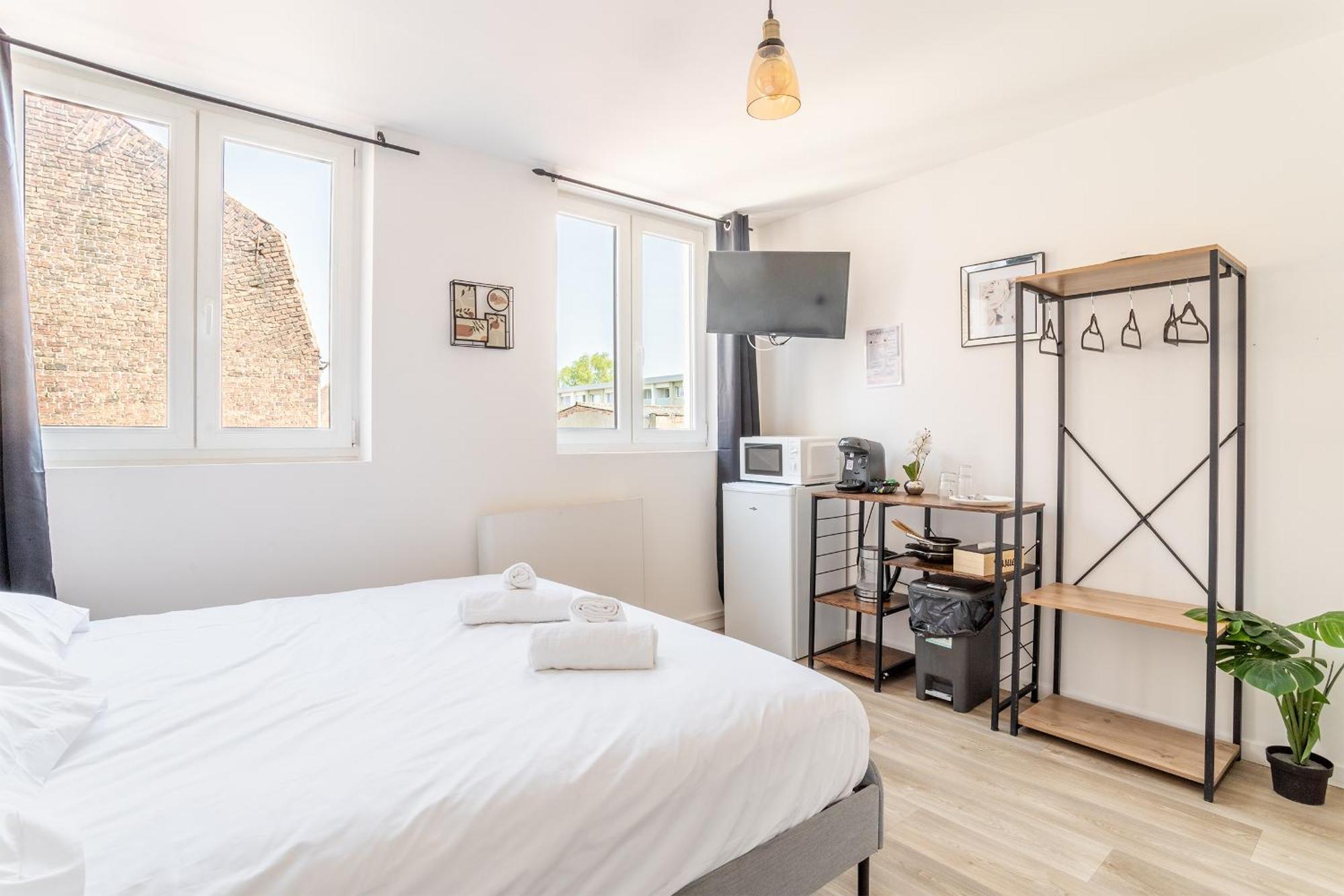 S&K Suite Grande Rue Roubaix - Chambre Spacieuse Et Sdb Privee - Netflix Et Cuisine Екстер'єр фото